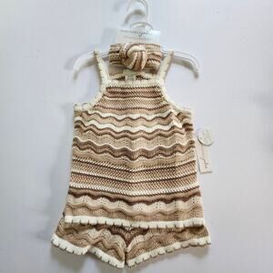 Girls Sincerely Jules 2 Piece Shorts Set with Headband * Top 4T Shorts 2T